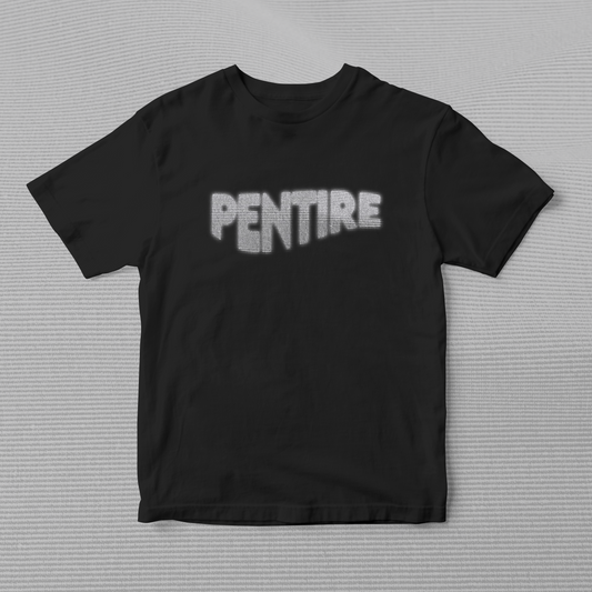 Pentire Black Retro-Wave T Shirt