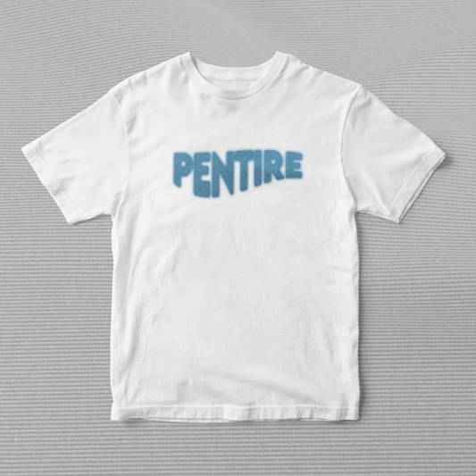 Pentire White Retro-Wave T Shirt